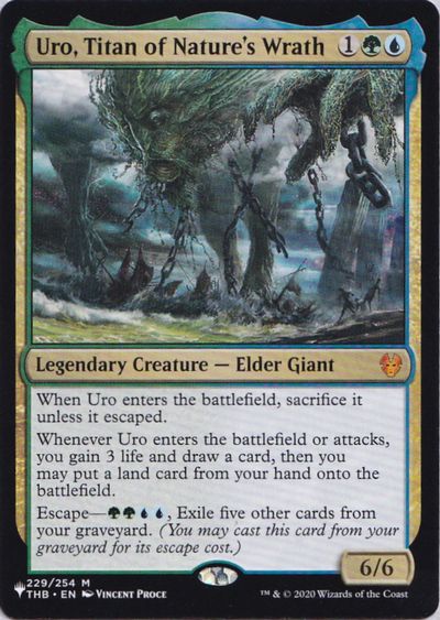 【ENG】《自然の怒りのタイタン、ウーロ/Uro, Titan of Nature's Wrath》[PWシンボル付き再版]