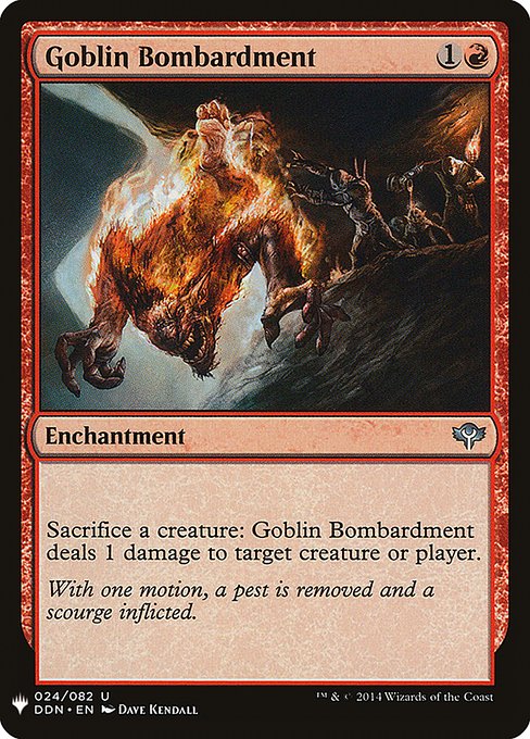 【ENG】《ゴブリンの砲撃/Goblin Bombardment》[PWシンボル付き再版]