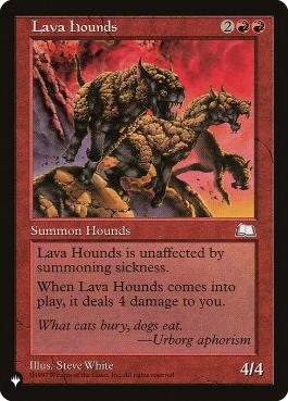【ENG】《溶岩の猟犬/Lava Hounds》[PWシンボル付き再版]