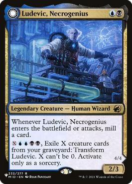 【ENG】《屍術の俊英、ルーデヴィック/Ludevic, Necrogenius》[PWシンボル付き再版]