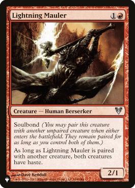 【ENG】《稲妻のやっかいもの/Lightning Mauler》[PWシンボル付き再版]