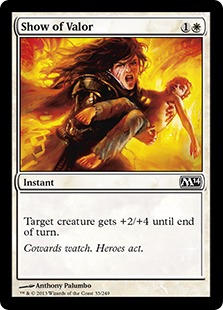 【ENG】【Foil】《武勇の誇示/Show of Valor》[M14]