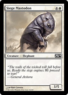 【ENG】【Foil】《包囲マストドン/Siege Mastodon》[M14]