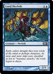 【ENG】【Foil】《珊瑚マーフォーク/Coral Merfolk》[M14]