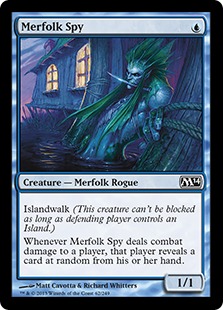 【ENG】【Foil】《マーフォークのスパイ/Merfolk Spy》[M14]