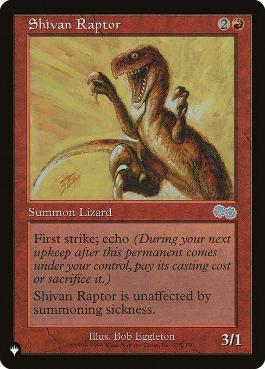 【ENG】《シヴの猛竜/Shivan Raptor》[PWシンボル付き再版]