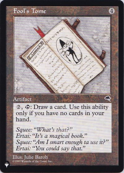 【ENG】《愚か者の秘本/Fool's Tome》[PWシンボル付き再版]