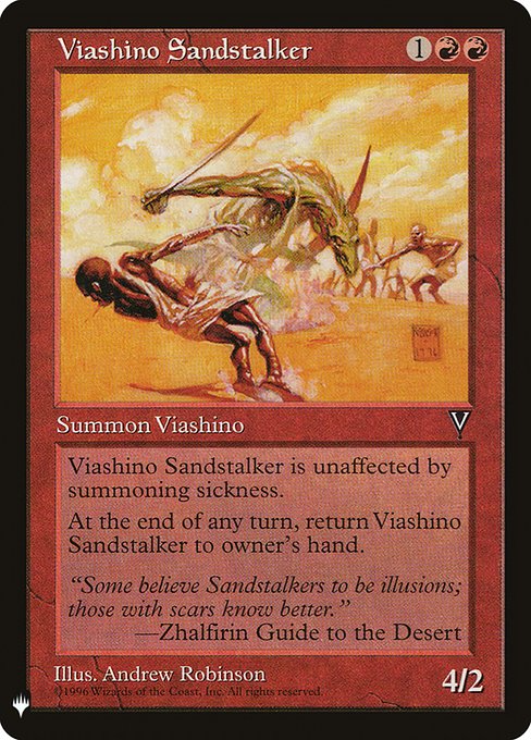 【ENG】《ヴィーアシーノの砂漠の狩人/Viashino Sandstalker》[PWシンボル付き再版]