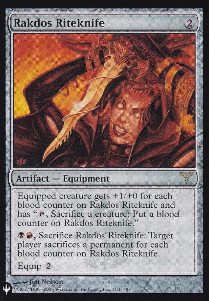 【ENG】《ラクドスの儀式刀/Rakdos Riteknife》[PWシンボル付き再版]