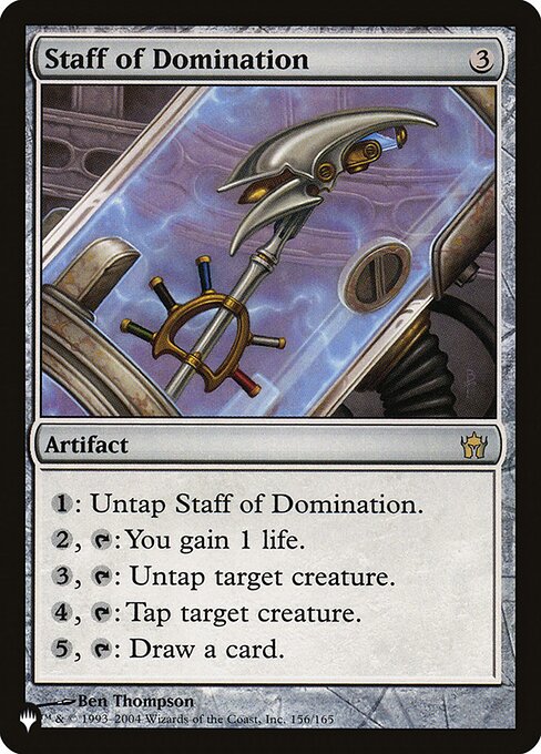 【ENG】《威圧の杖/Staff of Domination》[PWシンボル付き再版]