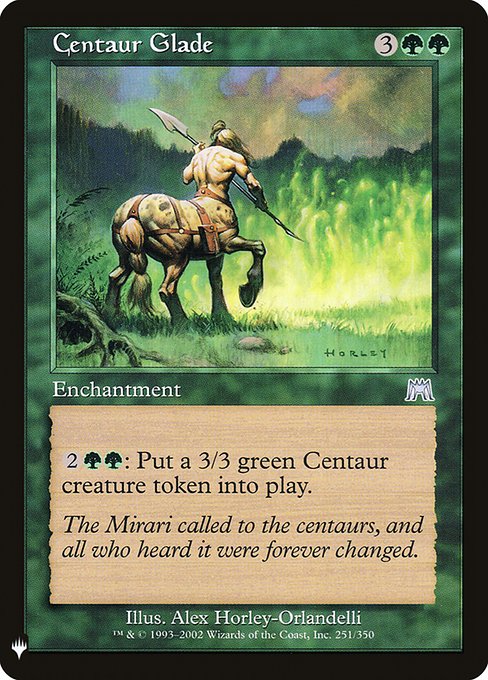 【ENG】《ケンタウルスの地/Centaur Glade》[PWシンボル付き再版]
