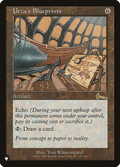 【ENG】《ウルザの青写真/Urza's Blueprints》[PWシンボル付き再版]