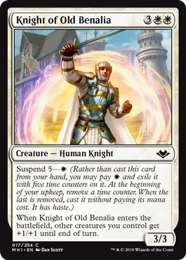 【ENG】【Foil】《旧ベナリアの騎士/Knight of Old Benalia》[MH1]
