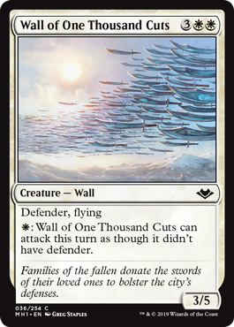 【ENG】【Foil】《千本刀の壁/Wall of One Thousand Cuts》[MH1]