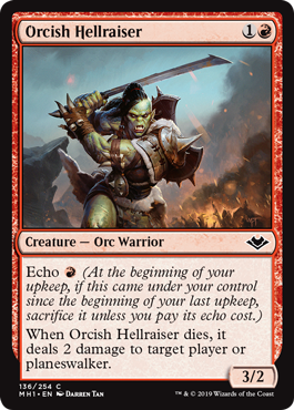 【ENG】【Foil】《オークの厄介者/Orcish Hellraiser》[MH1]