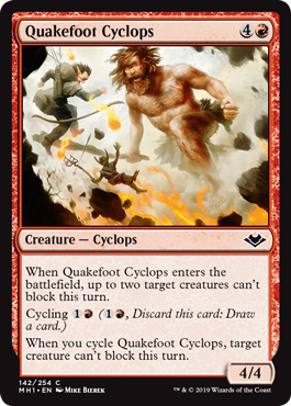 【ENG】【Foil】《震足サイクロプス/Quakefoot Cyclops》[MH1]
