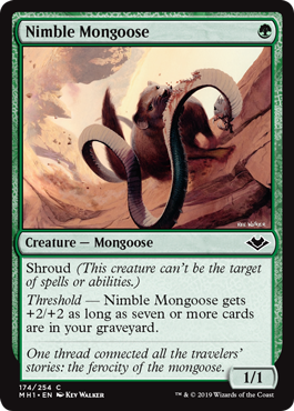 【ENG】【Foil】《敏捷なマングース/Nimble Mongoose》[MH1]