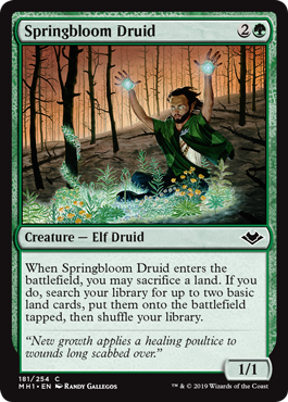 【ENG】【Foil】《春花のドルイド/Springbloom Druid》[MH1]