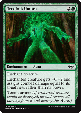 【ENG】【Foil】《ツリーフォークの陰影/Treefolk Umbra》[MH1]