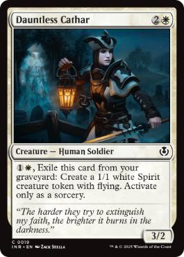 【ENG】【Foil】《不屈の聖戦士/Dauntless Cathar》[INR]
