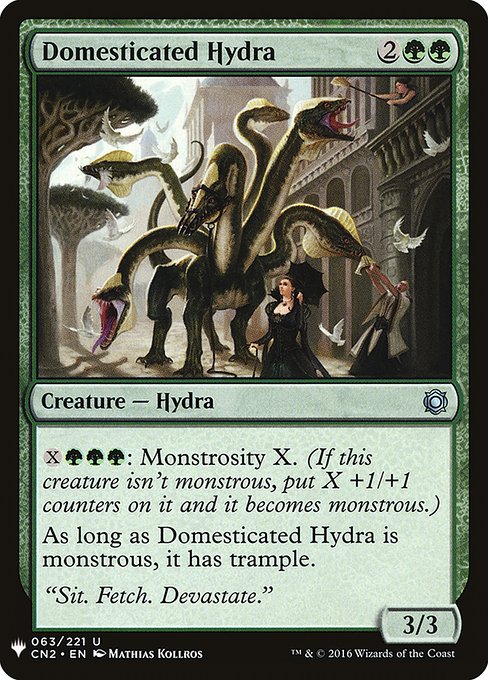 【ENG】《飼い馴らされたハイドラ/Domesticated Hydra》[PWシンボル付き再版]