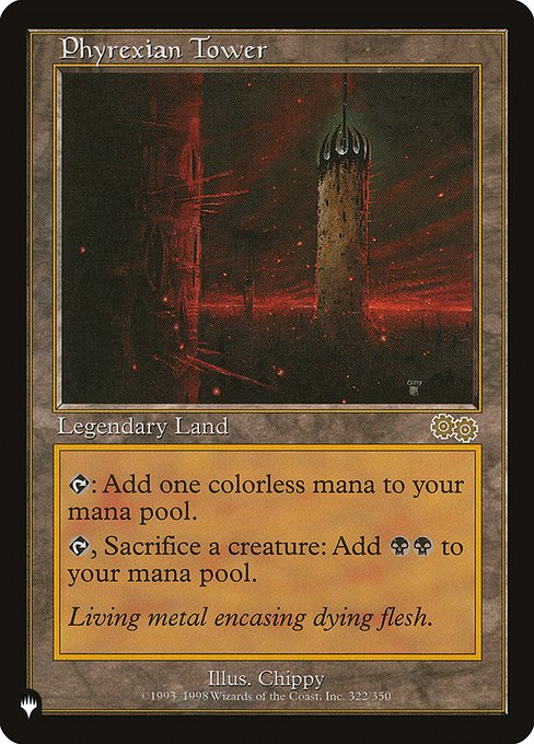【ENG】《ファイレクシアの塔/Phyrexian Tower》[PWシンボル付き再版]