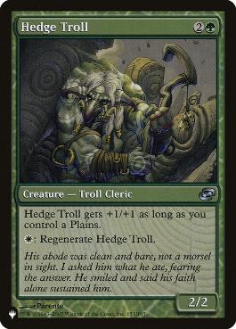 【ENG】《垣のトロール/Hedge Troll》[PWシンボル付き再版]