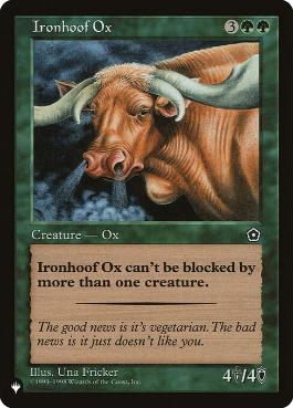 【ENG】《鉄の蹄の雄牛/Ironhoof Ox》[PWシンボル付き再版]