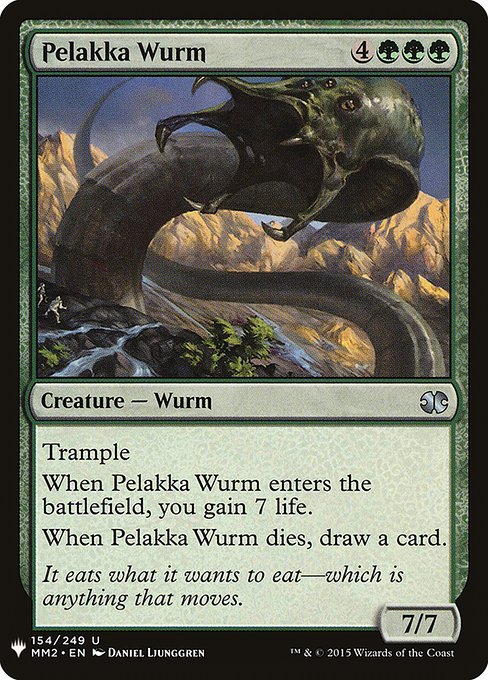 【ENG】《ペラッカのワーム/Pelakka Wurm》[PWシンボル付き再版]