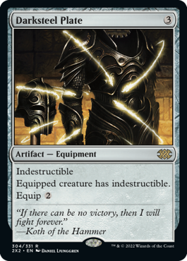 【ENG】【Foil】《ダークスティールの板金鎧/Darksteel Plate》[2X2]