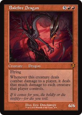 【ENG】■旧枠■《災火のドラゴン/Balefire Dragon》[INR]