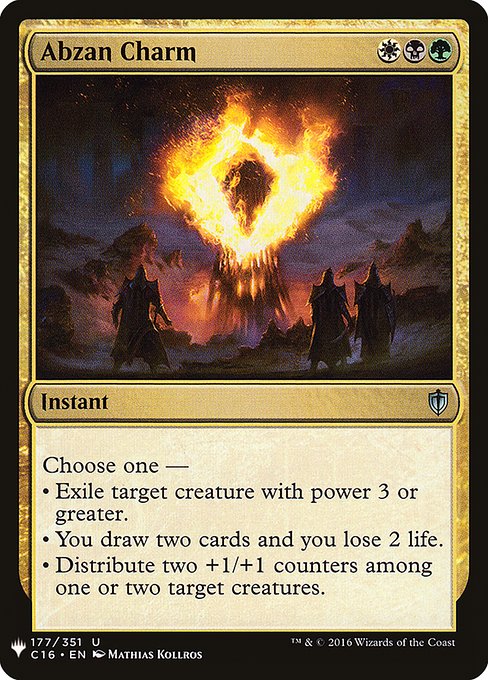 【ENG】《アブザンの魔除け/Abzan Charm》[PWシンボル付き再版]