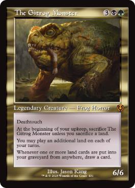 【ENG】■旧枠■《ギトラグの怪物/The Gitrog Monster》[INR]