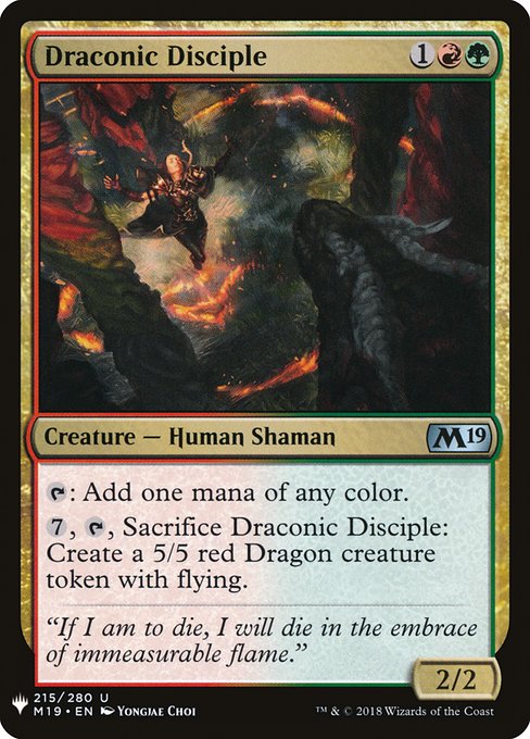 【ENG】《ドラゴンの信奉者/Draconic Disciple》[PWシンボル付き再版]