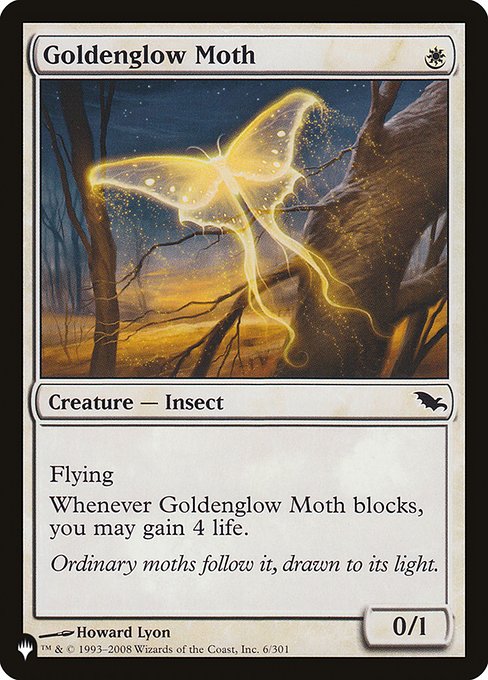 【ENG】《黄金光の蛾/Goldenglow Moth》[PWシンボル付き再版]
