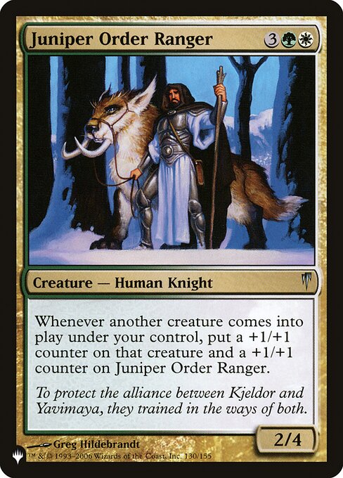 【ENG】《柏槙教団のレインジャー/Juniper Order Ranger》[PWシンボル付き再版]