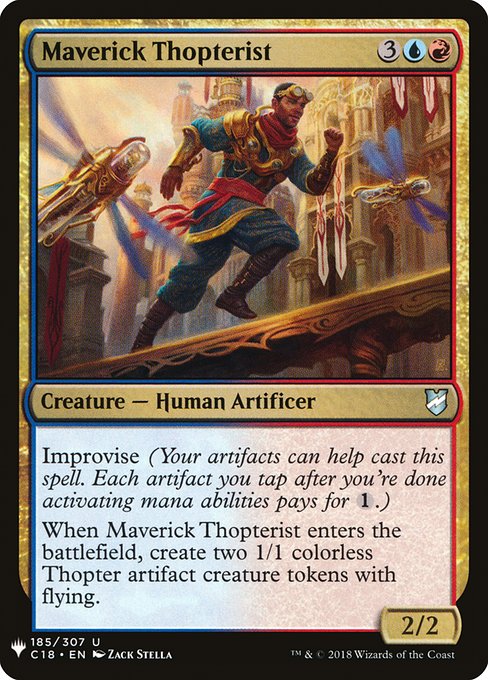 【ENG】《異端の飛行機械職人/Maverick Thopterist》(C18)[PWシンボル付き再版]