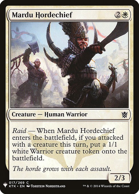 【ENG】《マルドゥの軍族長/Mardu Hordechief》[PWシンボル付き再版]