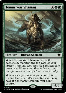 【ENG】《ティムールの戦巫師/Temur War Shaman》[MKC]