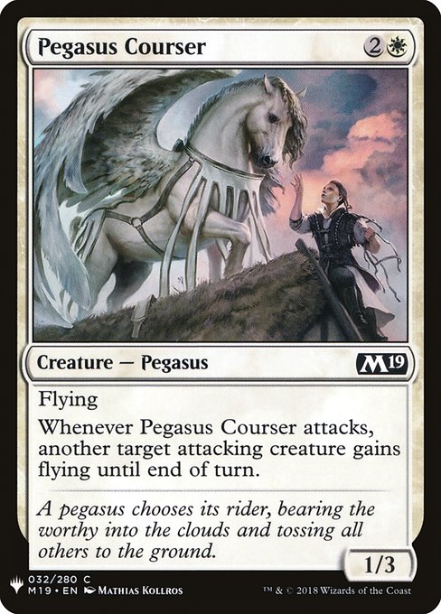 【ENG】《ペガサスの駿馬/Pegasus Courser》[PWシンボル付き再版]