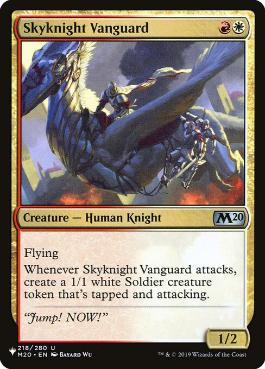【ENG】《空騎士の先兵/Skyknight Vanguard》[PWシンボル付き再版]