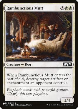 【ENG】《やんちゃな犬/Rambunctious Mutt》[PWシンボル付き再版]
