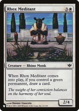 【ENG】《ロウクスの瞑黙者/Rhox Meditant》[PWシンボル付き再版]