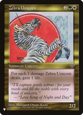 【ENG】《一角ゼブラ/Zebra Unicorn》[PWシンボル付き再版]
