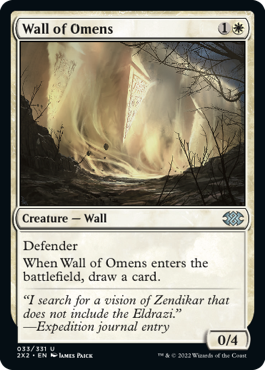 【ENG】【Foil】《前兆の壁/Wall of Omens》[2X2]