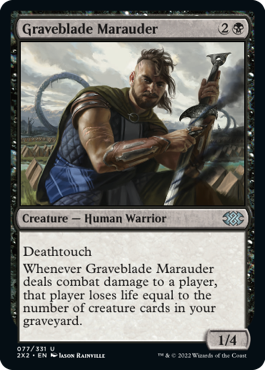 【ENG】【Foil】《墓刃の匪賊/Graveblade Marauder》[2X2]