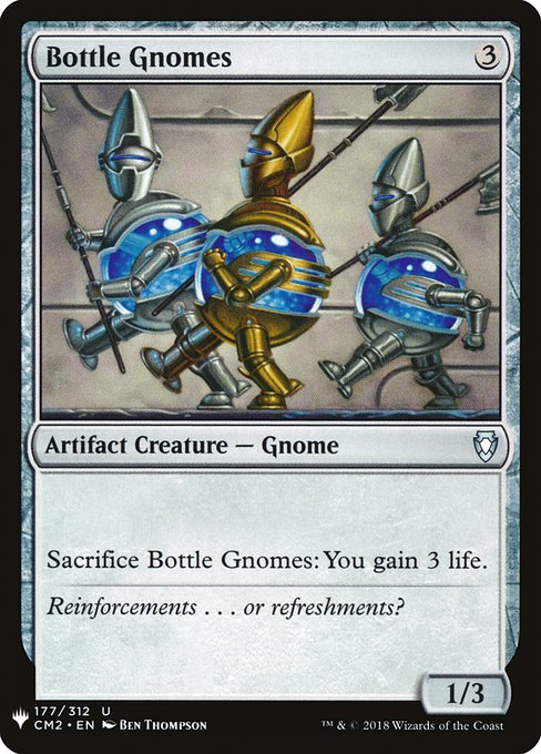 【ENG】《ボトルのノーム/Bottle Gnomes》(CM2)[PWシンボル付き再版]