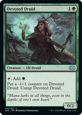 【ENG】【Foil】《献身のドルイド/Devoted Druid》[2X2]