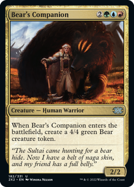 【ENG】【Foil】《熊の仲間/Bear's Companion》[2X2]