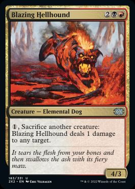 【ENG】【Foil】《猛火のヘルハウンド/Blazing Hellhound》[2X2]